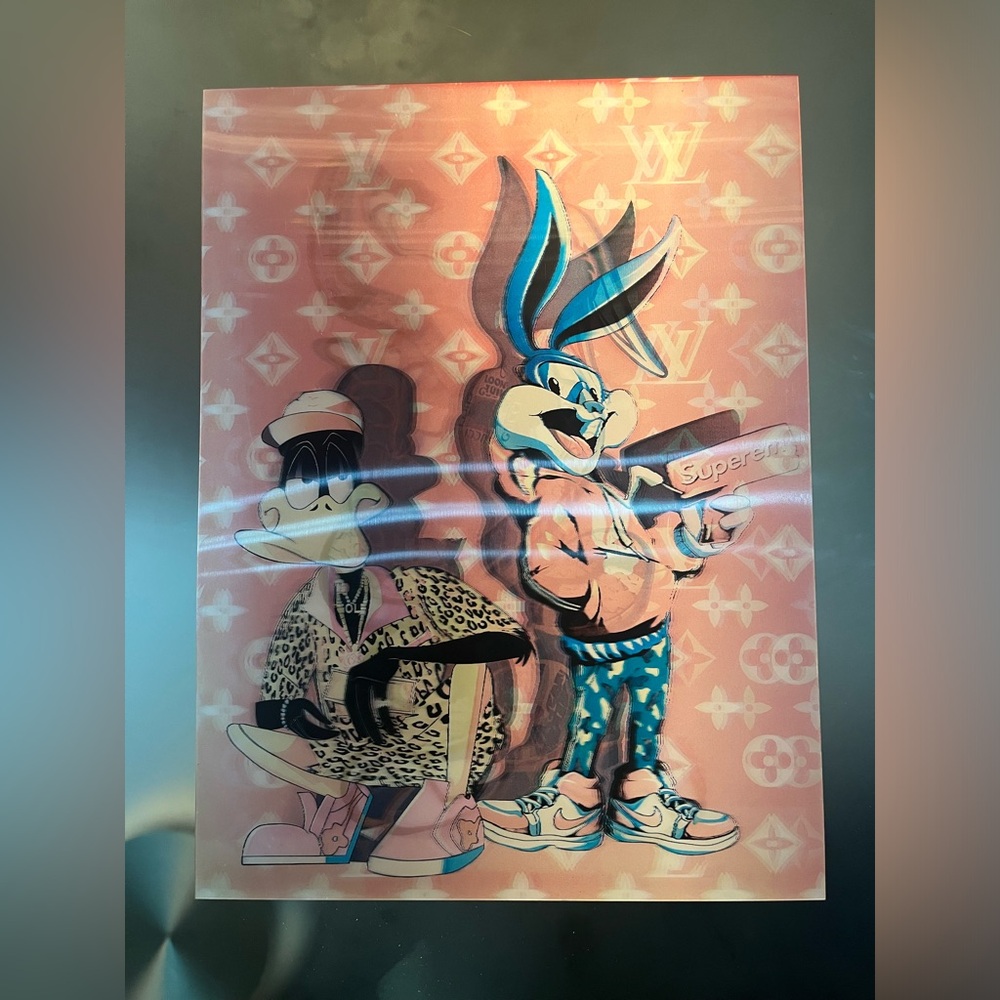Bugs & Daf Holographic Desinger Art Print 15 x 12 Wall Art Decor